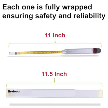 3Pcs Hydrometer Alcohol 0-200 Proof Tralle - Accurate, Easy-to-Use Alcohol Tester for Moonshine Distilling, Home Brewing & Liquor | Alcoholmeter for All Skill Levels