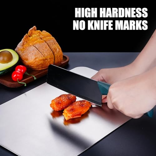 Titanium Cutting Board - 2026 New Upgrade 100% Pure Titanium Cutting Boards for Kitchen Double Sided Non Toxic Titanware Cutting Board,Hygiene Durable Dishwasher Safe Chopping Board (18"L x 12"W) - size: 18"L x 12"W