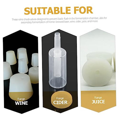 PRETYZOOM 1Set with Silicone Grommet for Home Brewing Kit for Wine Beer and Sauerkraut Easy to Use Valves for Preserving Fermented