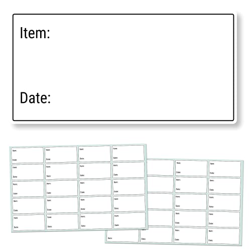 1500 Pack, 2" x 1", Removable Food Storage Freezer Date Labels Stickers - size: 1500 Pack
