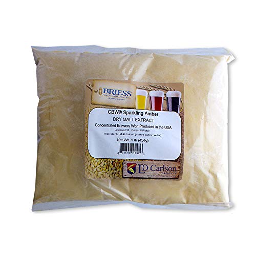Briess CBW Dry Malt Extract (DME) for Home Beer Brewing (Sparkling Amber, 1lb)