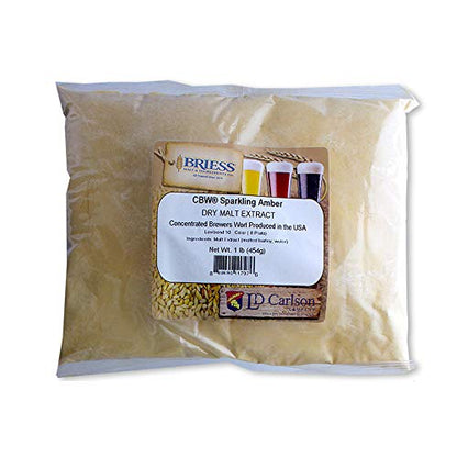 Briess CBW Dry Malt Extract (DME) for Home Beer Brewing (Sparkling Amber, 1lb)