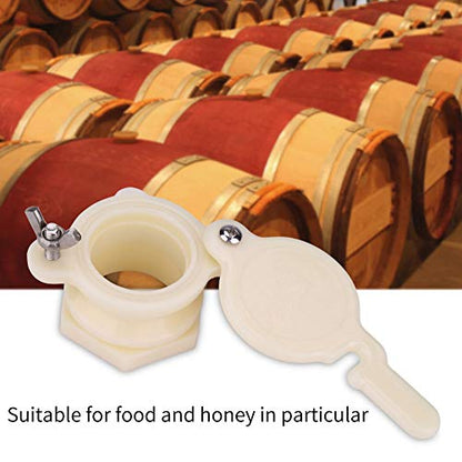 Honey Gate Valve for 5 Gallon Bucket, Food Grade Nylon Honey Extractor Tap with Stainless Steel Screws, Leak-Proof Beekeeping Supplies for Honey Bottling