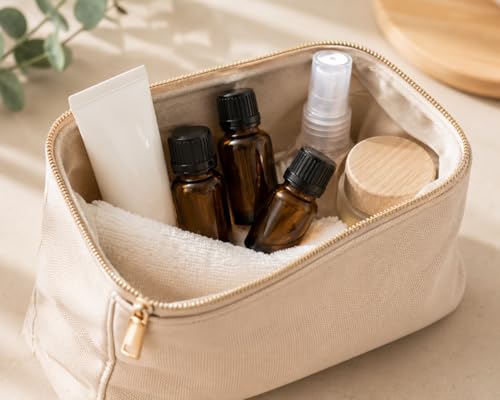 50Pack Set 10ML Amber Glass Bottle with Orifice Reducer and Cap Small Essential Oil Vials (10ML) - size: 10ML