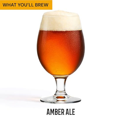 Craft a Brew - Beer Recipe Kit - Fat Friar Amber Ale - Home Brewing Ingredient Refill - Beer Making Supplies - Includes Hops, Yeast, Malts, Extracts - 5 Gallons - color: Fat Friar Amber Ale