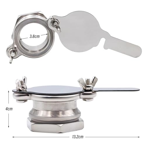 Honey Valve Stainless Steel Beekeeping Equipment Honey Gate Valve Bee Honey Extractor Regulate Flow of Honey Bottling Agriculture Tools Silver For Extractor Bottling Pail Containers