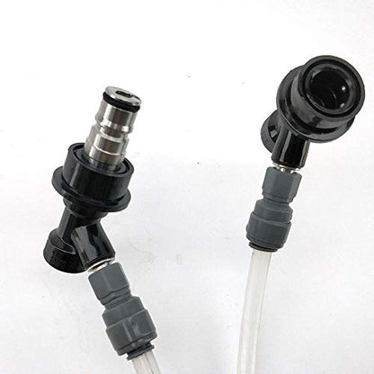 2PCS Homebrew Beer Ball Lock Jumper Post Corny Keg Liquid and Gas Jumper Post Double Ended Corny Post Stainless Steel 304 Keg Quick Disconnect Jumper Post for Cleaning Beer Brewing