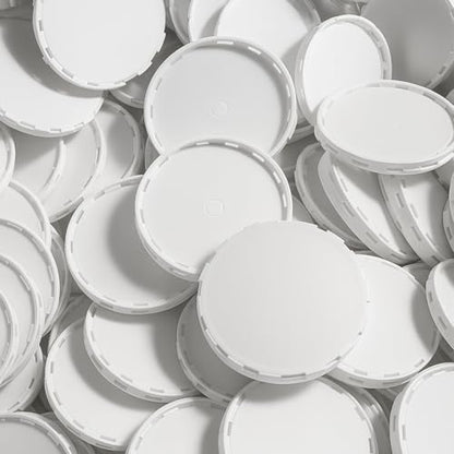 Qinyoung 150 Pcs Keg Plastic Caps with Ventilation Holes Plastic Lids for Protect the Kegs Filling and Valve(White) - color: White