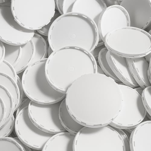 Qinyoung 150 Pcs Keg Plastic Caps with Ventilation Holes Plastic Lids for Protect the Kegs Filling and Valve(White) - color: White