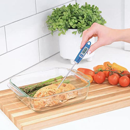 Escali DH1 Gourmet Digital Meat Thermometer with Extra Long Probe, NSF Certified, Blue - color: Blue