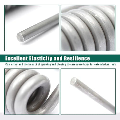 YUXIVCNE 75293 Pressure Fryer Spring Replacement for Henny Penny Fryer 500 600 CFA-500 CFA-600 Parts Replace 16108, Lid Hinge Spring Coil for Gas/Electric Fryer