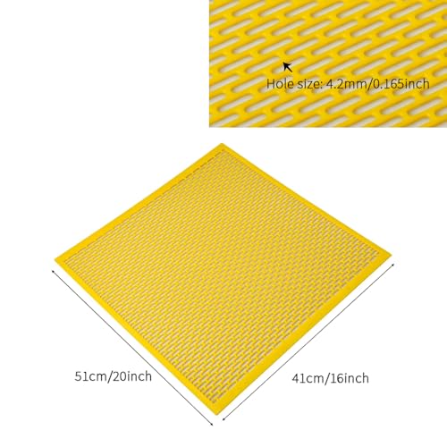 12PCS Plastic Queen Excluder for 10 Frame Beehive - Smooth Edges No Harm to Bees' Wings, Bee Separator to Keep Queen Out of Honey Boxes, Essential Beekeeping Supplies for Beekeepers 20x16"