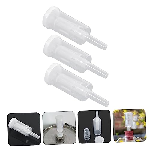 3sets Household Exhaust Valves for Fermentation Food- -Way Valves Plugs for Brewing Beer and Wine Automatic for Safe Fermentation