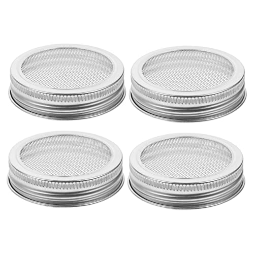 Stainless Steel Mesh Cover for Jar Sprouting Kit Wide Mouth Lids Easy Sprouts Grower for Bean Sprouts