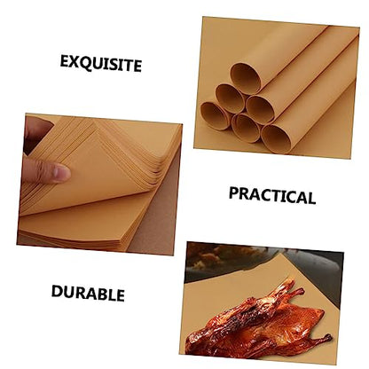 300sheets Paper Kraft Paper Food Wraps for Bread Sandwiches French Fries Cheese Storage