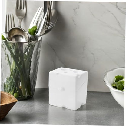 Hemoton Airtight Plastic Cheese Storage Box with Flip Lid 1pcs White Abs Refrigerator Cheese Saver Container for Fridge Food Organization