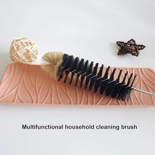 16" Water Bottle Brush for Cleaning, Dokpod Long Handle Bottle Cleaner Brush, Narrow Bottles Scrubber Brushes, Hummingbird Feeder Cleaning Brushes, Cup Cleaner Brushes, for Meat Grinder, for Pipe - color: Black 1 Pack