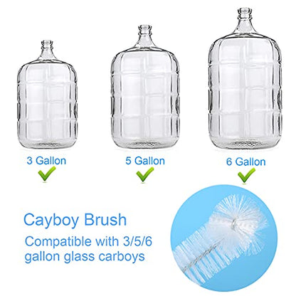 2 Pack 28inch Carboy Brush Carboy Cleaning Brush Carboy Bottle Brush Carboy Brushes for Cleaning Nylon 5 Gallon Carboy Brush for 3 5 6 6.5 Gallon Glass Carboys Corny Kegs Wine Making Home Brewing