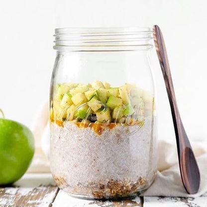 Le Parfait Eco-Friendly Zero Waste Wide Mouth Glass Jar with Airtight Screw Top Lid – Reusable French Storage Jar for Food, Soup, Flour, Sugar, Canning & Baking (1L/32oz, 1 Pack, Gold 2-Piece Lid) - color: 1L-Gold (Single)