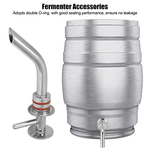 Stainless Steel Racking Arm Fermenter Accessory Conical Fermentation Tank Fittings Durable 304 Smooth Surface Double Seal for Home Brewing Conical Fermentation Tanks