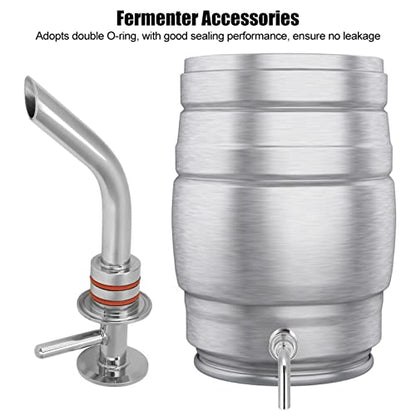 Stainless Steel Racking Arm Fermenter Accessory Conical Fermentation Tank Fittings Durable 304 Smooth Surface Double Seal for Home Brewing Conical Fermentation Tanks