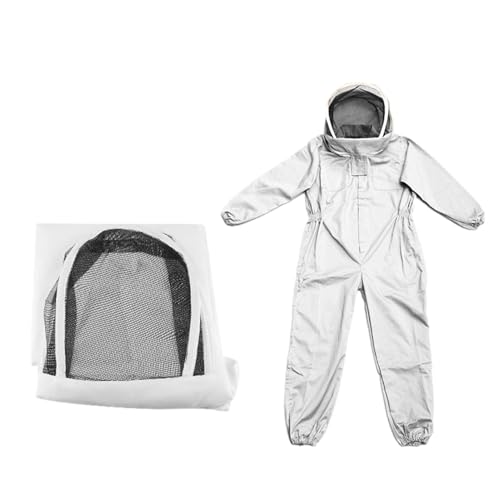 Beekeeping Protective Suit - Ventilated Cotton Outfit, Hooded Bee Protection Suit | Economy Beekeeping Clothing Gear, Comfortable Fabric for Beekeepers, Men, Women, Starter, Professional Handling - color: XL