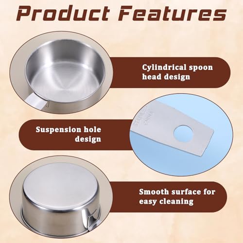 Stainless Steel Measuring Cup, 4 Pcs 1/4, 1/2 Cup, 60 ml/125 ml Metal Cup Scoop Kitchen Gadgets for Coffee Cooking Baking Dry Wet Liquid Ingredients, Dishwasher Safe - size: 1/4 Cup, 1/2 Cup