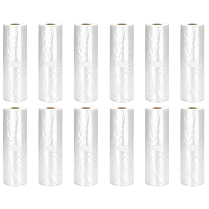 Immuson 12" x 20" Plastic Produce Bag on a Roll Food Storage Bags Clear Plastic Produce Bag for Fruits, Vegetable,Bread, Kitchen Bags (4200 Bags-12 Roll) - size: 12 Roll-4200 Bags