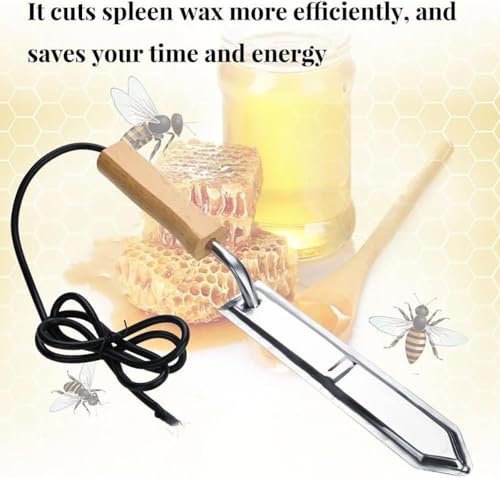 Electric Honey Extractor and Uncapping Knife, Stainless Steel Portable Handheld Heating Tool for Efficient Beekeeping