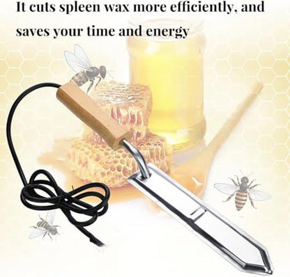 Electric Honey Extractor and Uncapping Knife, Stainless Steel Portable Handheld Heating Tool for Efficient Beekeeping