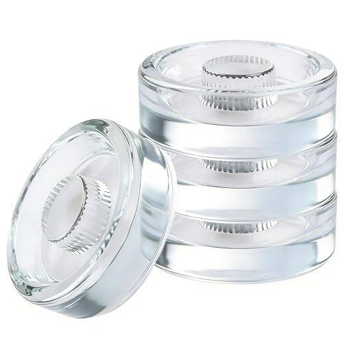4 Pack Fermenting Weights for Wide Mouth Mason Jars,Glass Fermentation Weight with Easy Grip Handle,Pickling Weights for Sourkrout Kraut,Kimchi - style: Striped