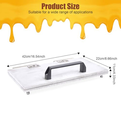 Comb Foundation Tool, 4.7mm Bee Wax Foundation Sheet Mold Casting Tool Wax Foundation Sheet Mold Casting Machine Beeswax Embossing Mold Press Mold for Beekeeping Supply 220 x 420mm