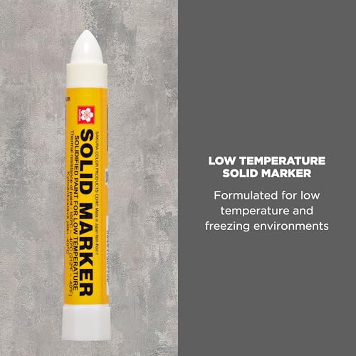 Sakura Solid Paint Markers with Twist Up Tip - Low Temperature Permanent Marker Pens - Window, Wood, & Glass Marker - White Paint - 2 Pack - size: 1 Count (Pack of 2)