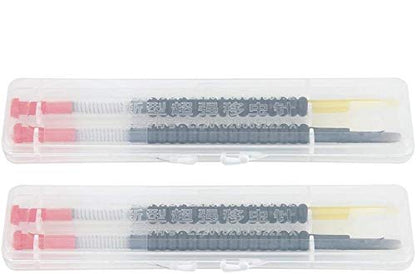 TOPINCN Beekeeping Grafting Tools for Queen Rearing, Plastic, Spring-Loaded Plunger, 2 Pack with Box, 4.3 Inch Needle