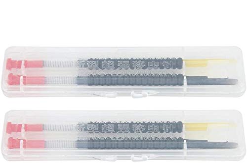 TOPINCN Beekeeping Grafting Tools for Queen Rearing, Plastic, Spring-Loaded Plunger, 2 Pack with Box, 4.3 Inch Needle
