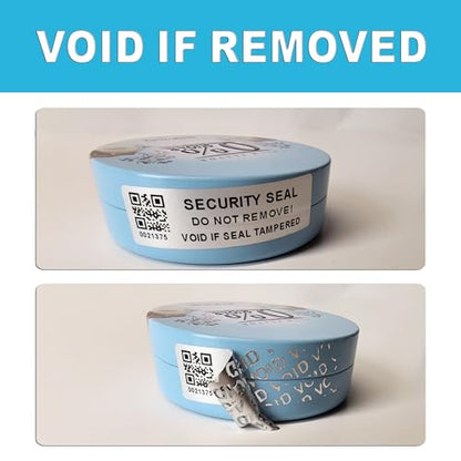 Tamper Evident Proof Barcode Stickers with Individual Serial Number Security Warranty Void Sticker,Sealing Label for Package(150pcs 2x0.6 inches,Matte Silver) - style: silver5x1.5CM