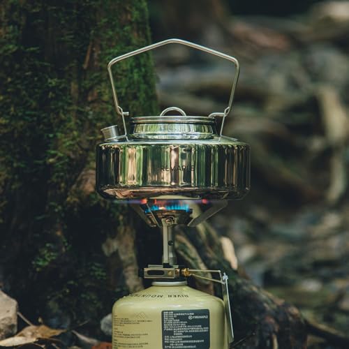 Fire-Maple Antarcti Portable 0.6 Liter Lightweight Stainless Steel Camping Kettle | Durable and Portable Camp Tea Pot | Ideal for Bushcraft and Outdoor Campfire Use - size: 0.6 Quarts