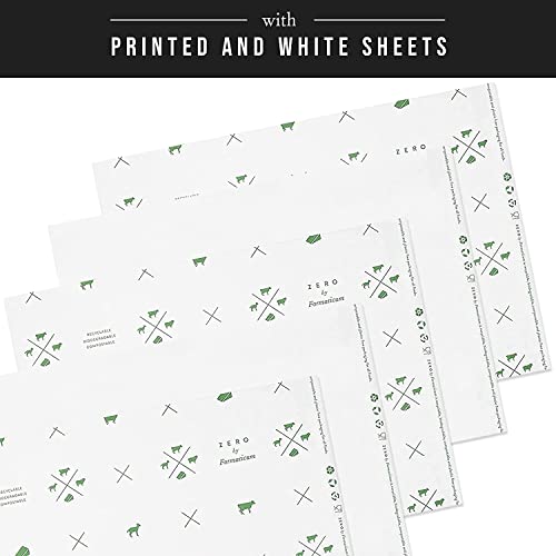 Formaticum 75-Pack Zero Cheese Storage Paper, 9 x 13 Inches | Compostable, Biodegradable, Plastic-Free, Keeps Cheese and Charcuterie Fresh