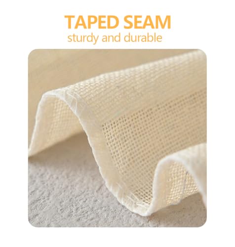 10-Pack 20x20 Inch Unbleached Cotton Cheesecloth – Reusable Muslin Straining Cloth for Yogurt, Nut Milk, Fruit Juice, Cooking Turkey & Cheese Making
