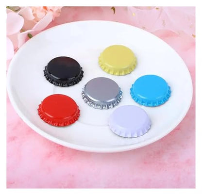 100Pc/Set Beer Cap New Beer Bottle Caps Oxygen Absorbing Seal Caps for DIY Home Brewing Beer Tool Bar Accessorie Equipment(Yellow) - color: Yellow