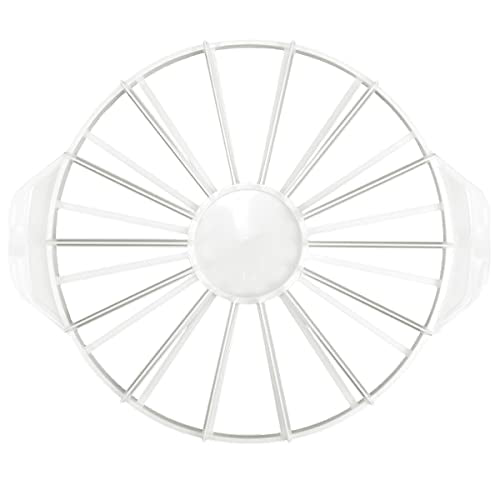 Cake Portion Cutter, Cake Divider Cheesecake Slicer for Even Slices Double-Sided 14 or 16 Slices, White