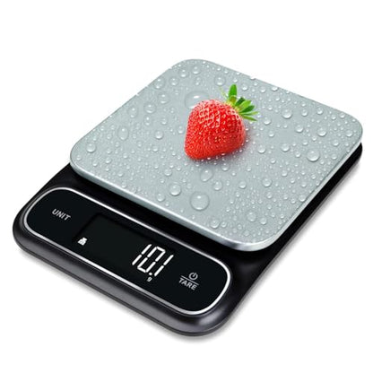 Fradel 0.1g Digital Kitchen Food Scale in Grams & Ounces - 11lb, for Cooking, Baking, Weight Loss - Square - style: Square