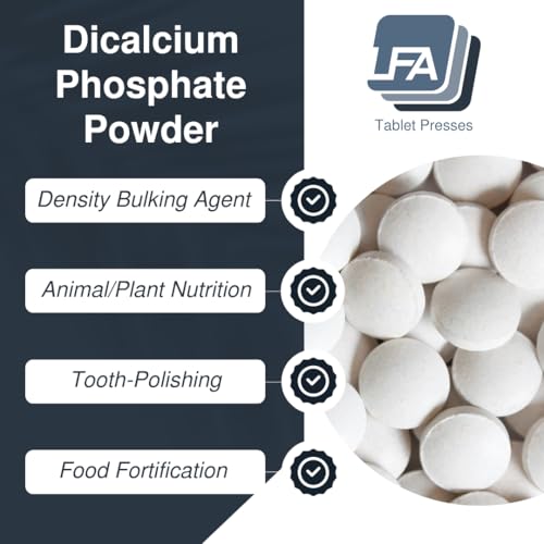 Dicalcium Phosphate Dihydrate DCPD Powder - 5 kg (11 lb) - Tablet & Capsule Flowing Agent - Food Anti-Caking Agent & Supplement Filler - size: 11 Pound (Pack of 1)