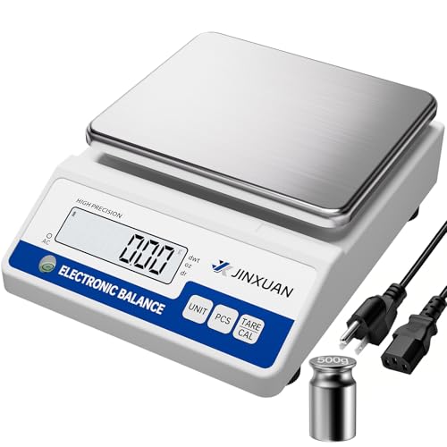 Digital Lab Scale 3000g Gram Scale 0.01g Accuracy Electronic Precision Scale Scientific Analytical Balance Scale Jewelry Scale for Gold Diamond Powder Kitchen, with 500g Weight Backlit LCD - style: 3000gx0.01g