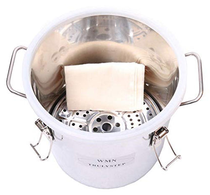 YUEWO 2 Pots Stainless Steel Still 3Gal/12Liters Water Alcohol Distiller Home Brew Kit Wine Making Supplies for DIY Brandy Whisky Vodka Distilled Water, Silver - size: 3 Gal 12 Liters