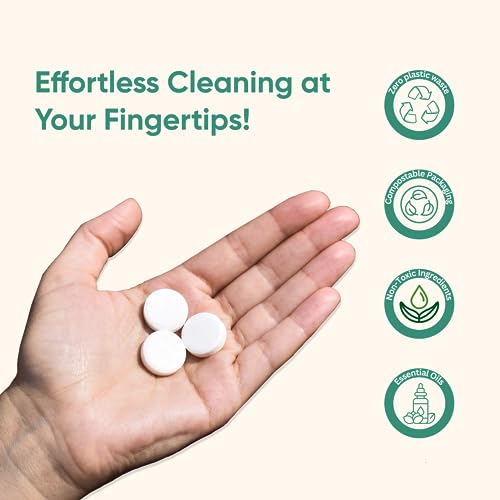 Green Llama Eco-Friendly Cleaning Tablet Variety Pack - Multi-Surface, Glass & Bathroom Cleaner Refills, Compostable, Plant-Based, Family & Pet Safe - Sample Pack with 6 Tablets - style: SP(2 each)