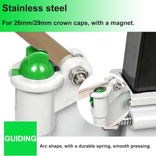 Manual Bottle Capper Tool, Adjustable for Home Brewing Caps, Ideal for Homebrew Beer and Wine Bottling