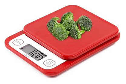 Ozeri Garden and Kitchen Scale II, with 0.1 g (0.005 oz) 420® Variable Graduation Technology® - color: Red