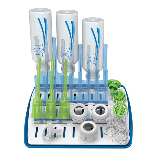Dr. Brown's Folding Baby Bottle Drying Rack for Easy Storage - Dry Nipples, Pacifiers and Other Baby Essentials, BPA Free - color: Folding Drying Rack