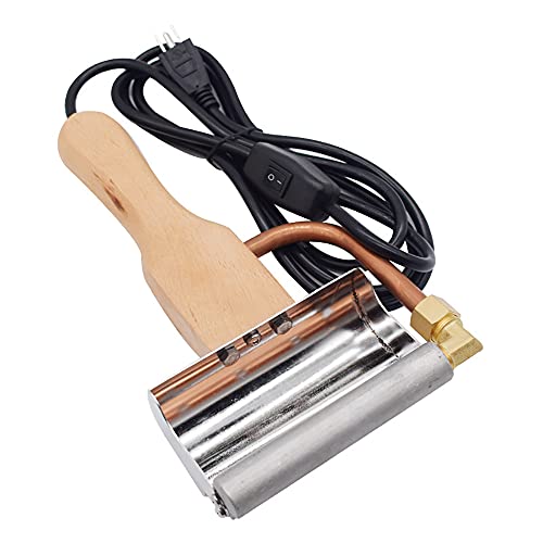 Electric Honey Uncapping Knife – 110V Heated Wax Scraper for Bees | Stainless Steel Blade. For Removing Wax Cappings from Honey Frames. Ergonomic Handle